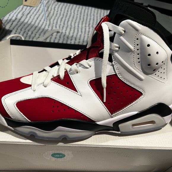 Original Nike Air Jordan 6 Retro “Carmine” CT8529-106 – White/Black-Carmine – Wi - Picture 1 of 9
